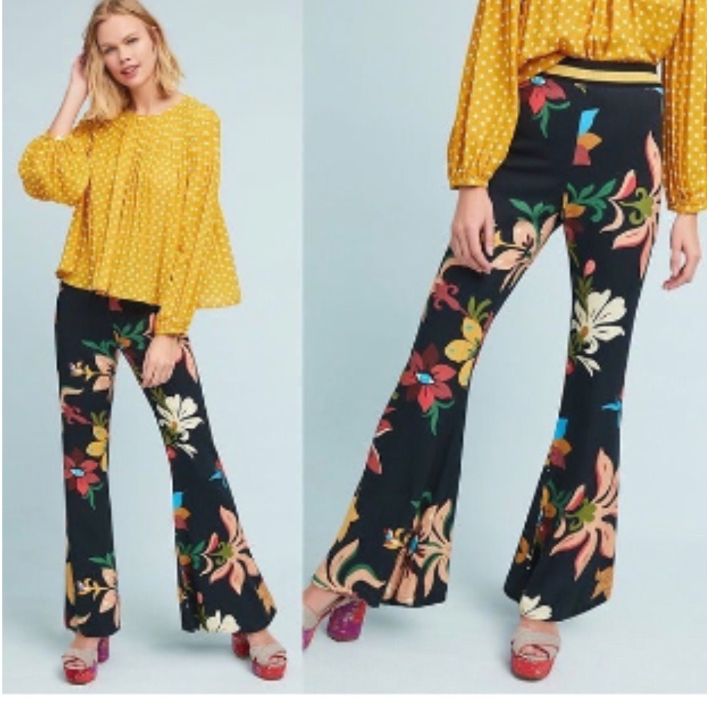 Farm Rio Calla Wide Leg Pants